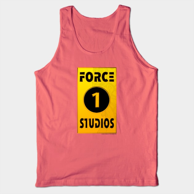 Force 1 Studios Gold Bar Logo (Light Shirts) Tank Top by Force 1 Studios LLC